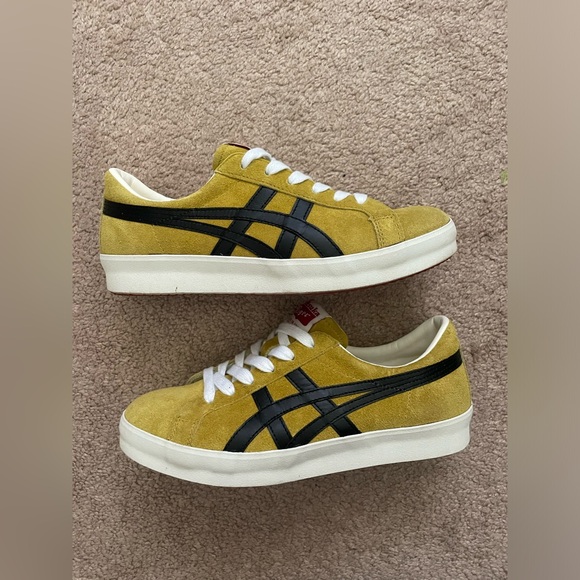 【希少カラー】asics Tiger ファブレジャパンL28.5ブラックイエロー Yahoo!オークション - 限定カラー 旧ロゴ デッドストック